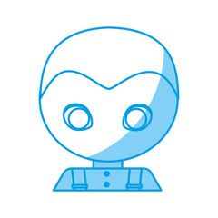 man face icon over white background vector illustration