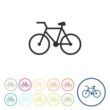 Runde Schaltfl&auml;chen - Fahrrad