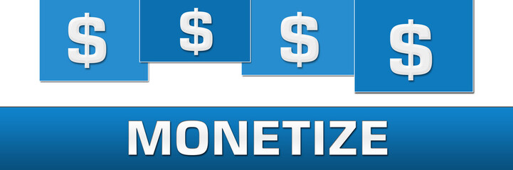 Monetize Blue Stripes On Top 