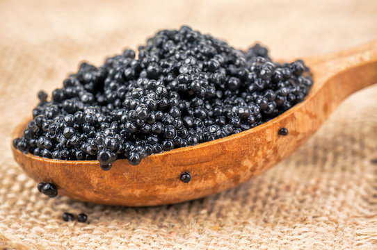 delicious black caviar