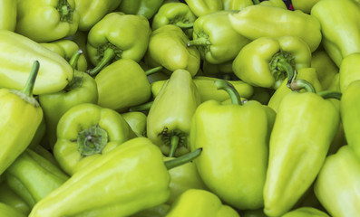 Green paprika background