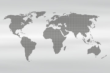 Dotted World Map