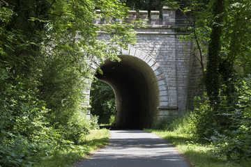Fototapeta na wymiar old railway tunnel warburg germany