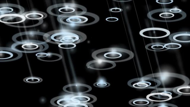 4k Ripple pond water background,abstract particle rainy lake rain drop at night backdrop.