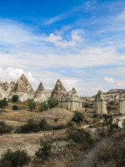 Fototapeta premium Rock formations in the Love Valley (aka Penis Valley) in Cappadocia