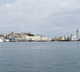 very nice view of genova shipyard