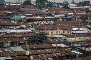 Roof of the ghetto in Nairobi