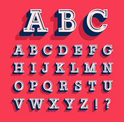 Retro alphabet. - 161863667