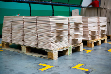 New Stacked Ceramic tiles on a pallet