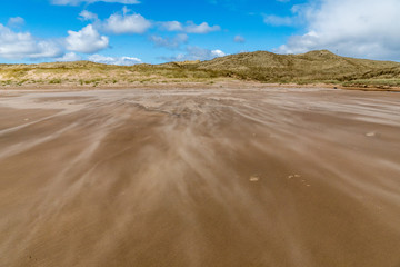Fototapeta na wymiar Windblown sands at Forvie.