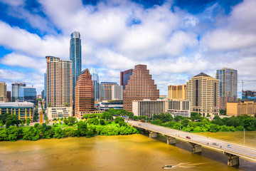 Fototapeta na wymiar Austin, Texas, USA Skyline