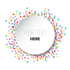 happy circle confetti