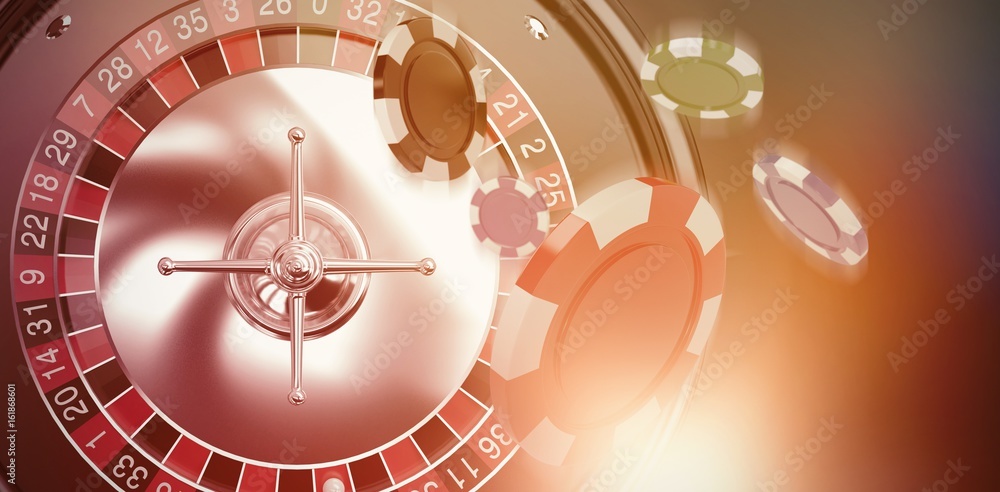 Aufkleber composite image of vector image of 3d gambling chips