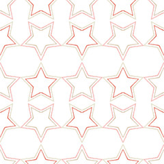 Seamless background with decorative stars. Dotted stars. Vector illustration. Textile rapport.
