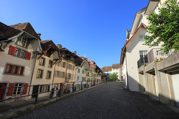 Streets and buildings from  Aarau, Switzerland