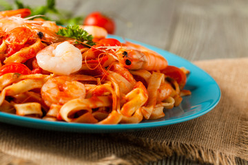 pasta with shrimps