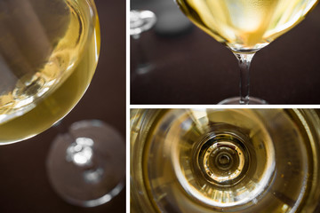 composition verre de vin blanc
