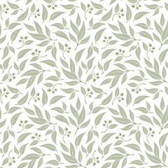 Seamless  eucalyptus  leaf pattern.
