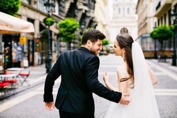 Naklejka premium Beautiful wedding photo
