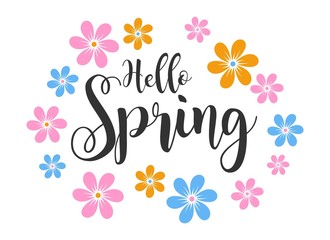 Spring illustration design vector