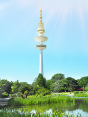 Naklejka premium Fernsehturm in Hamburg