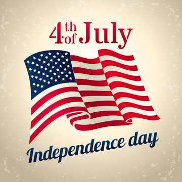 Independence Day design, vector template.