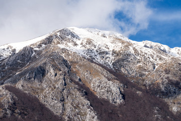 Mountain landscape in Abruzzo, italy