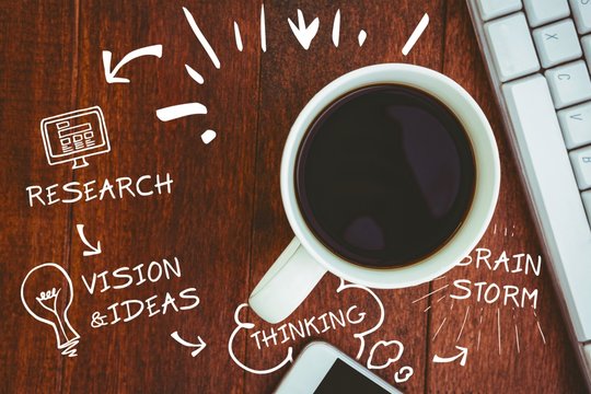 Composite image of composite image of creative process