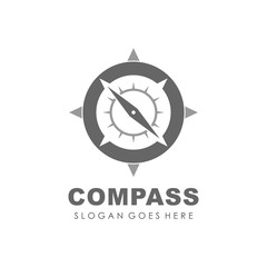 Compass logo design vector