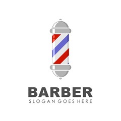 Barber logo design vector