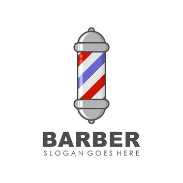 Barber logo design vector
