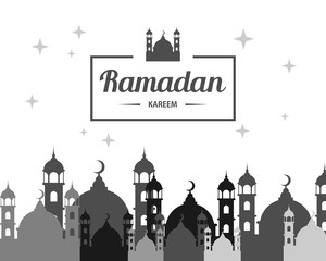 Abstract "Ramadan Kareem" illustration design. Islamic celebration