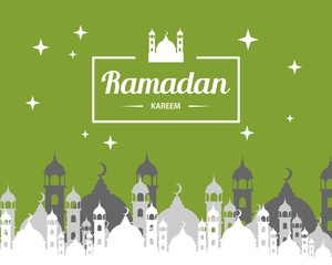 Abstract "Ramadan Kareem" illustration design. Islamic celebration
