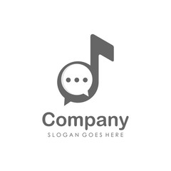 Unique and creative chat logo vector