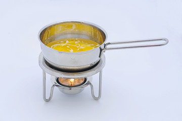 Heating butter in small pan