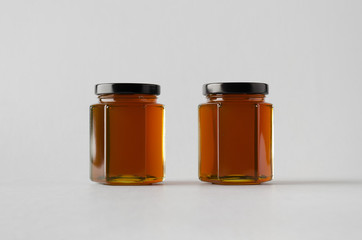 Honey Jar Mock-Up - Two Jars