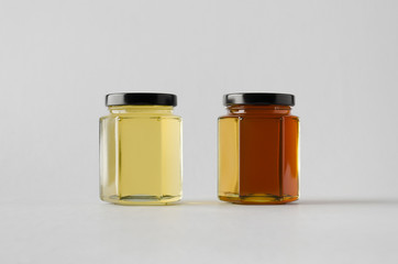 Honey Jar Mock-Up - Two Jars