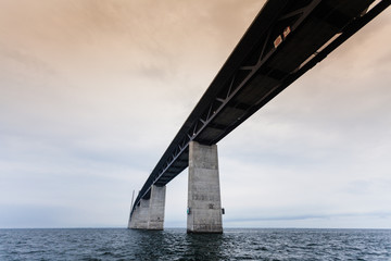 the oresund bridge between denmark and sweden