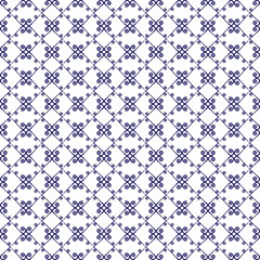 Ornamental seamless pattern. Blue and white colors.  Endless template for wallpaper, textile, wrapping, print, interior, floor, fabric. Abstract texture. Traditional ethnic ornament for  design.