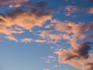 photo of variegated sunset sky