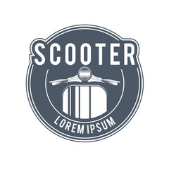 Naklejka premium vector vintage label for bike or scooter club