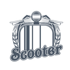 Naklejka premium vector vintage label for bike or scooter club