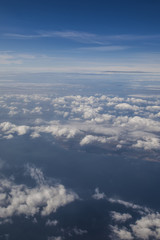 clouds and earth from above