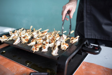 Plancha - Cuisson de blancs de poulet