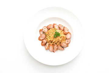 spaghetti with sausage