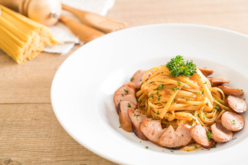 spaghetti with sausage
