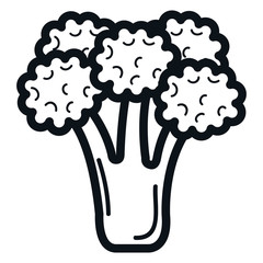 broccoli fresh vegetable icon vector illustration design