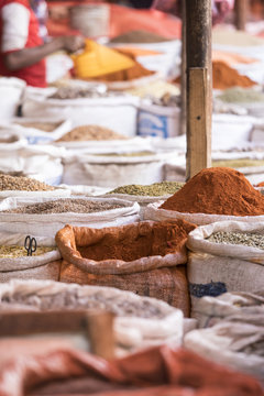 Spice market in Harar, Ethiopia