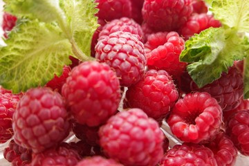 The first fragrant raspberry