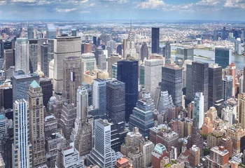  Luchtfoto van Manhattan, New York City, VS © MaciejBledowski